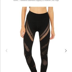 Alo black radiance seamless legging S